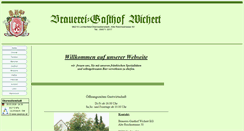 Desktop Screenshot of brauereigasthof-wichert.de