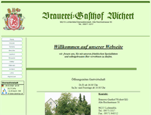 Tablet Screenshot of brauereigasthof-wichert.de